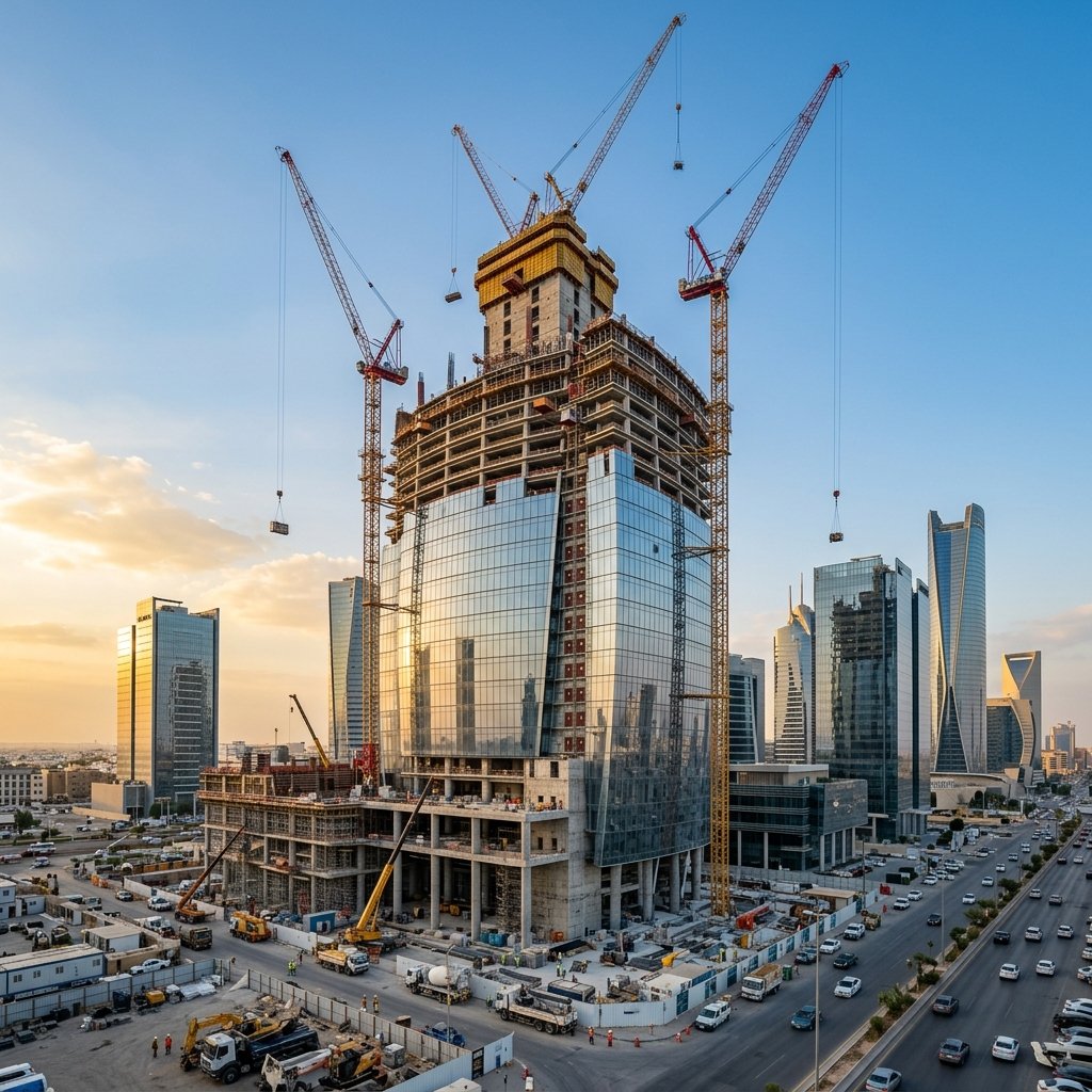 Construction site in Saudi Arabia